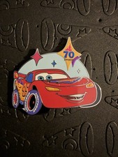 Disney Disneyland 70th Anniversary Cars Lightning McQueen Pin LR picture
