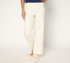 Studio Park Size Plus 18 Ivory Ankle Length Wide Leg Pant A676839 NWOT Trending  picture