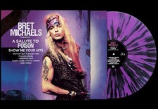 Bret Michaels - A Salute To Poison -Show Me Your Hits Purple Black Splatter LP picture