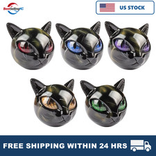2PCS Luxury Black Cat Stone Sculpture Resin Elegant Decor Gift For Cat Lovers picture