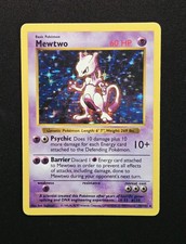Mewtwo Shadowless 10/102 Base Set Holo Rare Unlimited WoTC Pokemon 1999 picture