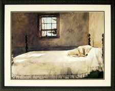 Master Bedroom Framed Print by Andrew Wyeth 32x24. picture