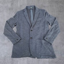 Faherty Reserve The Inlet Blazer Men’s Med Navy Organic Cotton Knit Sport Coat picture