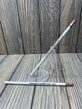 Vintage Johnson Lumber Co. LLC White Pencil With Pink Eraser picture