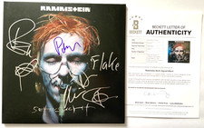 RAMMSTEIN FULL BAND SIGNED SEHNSUCHT ALBUM VINYL GERMANY TILL LINDEMANN +6 BAS picture