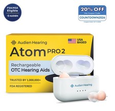 Audien Atom Pro 2 Rechargeable OTC Hearing Aid ITE Certified Refurbished picture