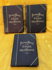 A Pictorial History of the World's Great Nations [3 volume set] - Antique 1882 picture