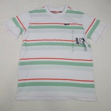 Neff Classic Crew White Striped Short Sleeve T-Shirt Men's Size S, M, L, XL picture