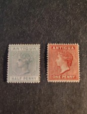 Antigua Postage Stamps Scott 12 & 18, MHR/OG picture