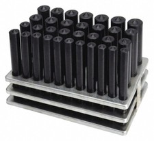 33pcs Heat Treated Transfer Punch  Large Sizes Punches 1/2'' to 1'' BY 64th Set picture