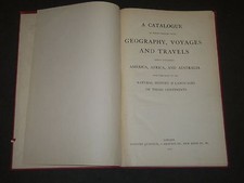 1915 A CATALOGUE OF GEOGRAPHY VOYAGES & TRAVELS QUARITCH BOUND - KD 2091 picture