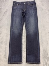 UNIQLO Selvedge Jeans Men 34x34 Dark Raw Wash Slim Kaihara Denim picture
