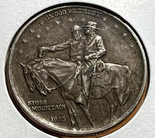 1925 STONE MOUNTAIN SILVER HALF DOLLAR COMMEMORATIVE COIN picture