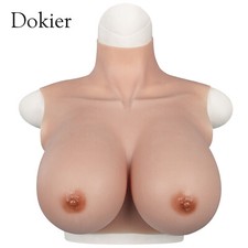 Silicone Crossdresser Breast Forms Breastplates Drag Queen Fake Boobs  B-H Cup  picture