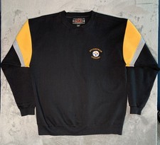 Vintage Pittsburgh Steelers Sweatshirt Mens XL Black NFL Football Crewneck picture