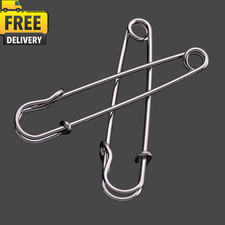 10x Extra Large Safety Pins Heavy Duty Metal Brooch Pin Quilting Sewing Crafting picture