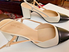 Nine West Unda Slingback Shoes Size 10M Beautiful Classy Women's Fashion picture