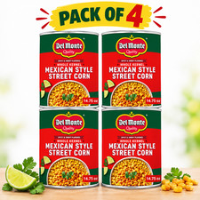 4 Pack Mexican-Style Street Corn Canned Vegetables, 14.75 oz Cans  picture
