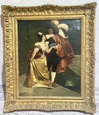 Antique 19th C Italian Madonna Oil Painting After Perugino Grand Tour Gilt Frame picture