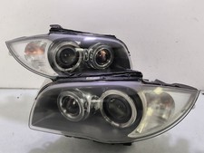 BMW 1 Series Front Headlight Lamps SMOKE XENON HID 135i 116i 118i E81 E82 E87 picture
