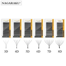 NAGARAKU Automatic Flowering 3D 4D 5D 6D 7D 8D W Shape All Size Premade Fans Eye picture