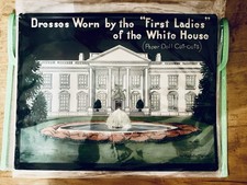 VINTAGE 1937 FIRST EDITION Saalfield First Ladies Paper Dolls Book No.2164 UNCUT picture