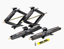 Set 4 Rockman RV Camper Stabilizer Jacks Leveling Scissor Jacks Kit 24