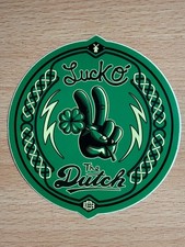 Dutch Bros Luck O The Dutch Sticker Vintage Old Style HTF Coffee picture