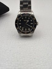Hand-Assembled Custom Timepiece Seiko Mod Silver/black picture