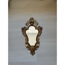 Vintage Italian Florentine Gold Ornate Wall Mirror 22Hollywood Regency Glamorous picture