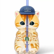 New Starbucks Singapore x Mofusand 2026 Collection Cat Shaped Glass Cup picture