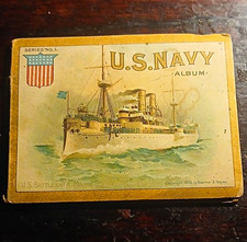Antique 1898 U.S. Navy Album Series No. 1 Lithograph Booklet - Koerner & Hayes. picture