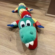KIDS II 2 My Lil Pal Al Alligator Rattle Crinkle Squeaker Plush 21