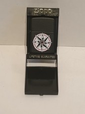 1998 ZIPPO Marlboro Adventure Team Compass Black Matte Never Used picture