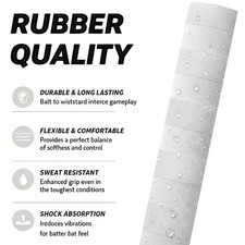 Genuine Cricket Batting Grips, Premium quality, White, Chevron, 36 pcs picture