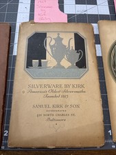 Samuel Kirk & Son Inc. Sterling Silverware  Catalog Lot 1927,29,30 Please Read picture