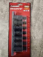 Husky 7 Piece 1/2 Inch Drive Impact Hex Bit Socket Set - Metric  picture