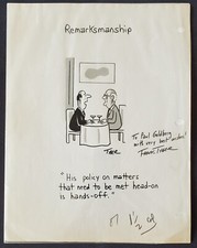 1960s Original Frank Tyger Autograph 8x10 Illustration Comic Cartoon picture
