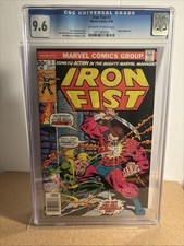 IRON FIST #7 CGC 9.6 (Old CGC Label) OW/W Angar App (1976) Marvel Comics NM picture
