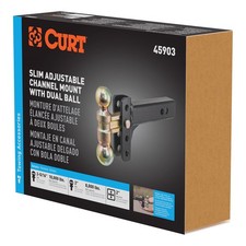 Curt Slim Adjustable Channel Dual Ball Mount 2 in. and 2 5/16 in. Balls picture