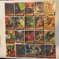 1996 DC Outburst (Fleer) MAXIMUM FIREPOWER  Complete Set of 20 Cards (1-20) picture