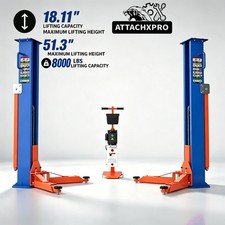 8000LBS Two Post Car Lift 220V Portable Auto Truck Hoist 51.3