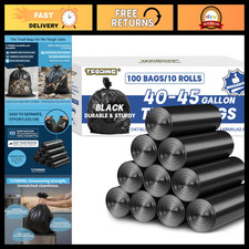 Heavy Duty 40-45 Gallon Trash Bags, 1.6 Mil, 39