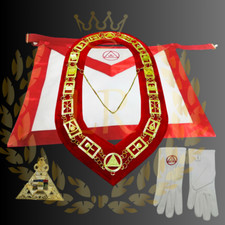 Masonic Royal Arch Masons Chapter Apron Package Premium Quality Ceremonial Wear picture