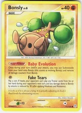 Bonsly 71/130 Common Diamond & Pearl Pokemon Moderately Played picture