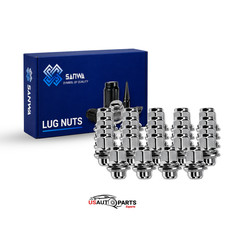 Qty 24 Chrome 12x1.5 Wheel Lug Nuts Mag Seat Washer for Toyota Lexus Scion Camry picture