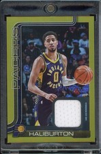 2025-26 Topps Tyrese Haliburton Flagship Real One Relics Gold Rainbow #/50 picture