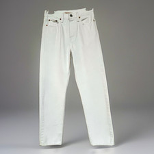 Levi’s Premium Wedgie Straight Jeans Women’s 25 White High Rise Denim picture