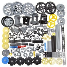 100+PCS Technic Gears and Axles Compatible with Technic-Sets,Gears-Rack (Gears-P picture