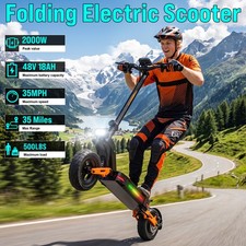 Electric Scooter Adults 2000W Peak 48V 18AH 35Miles 11'' Off-road EScooter 35MPH picture